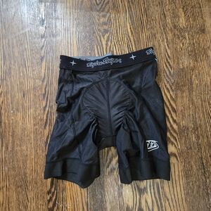 Troy Lee Designs Padded Cycling Chamois Liner Shorts Black Mens 28 Runs Small